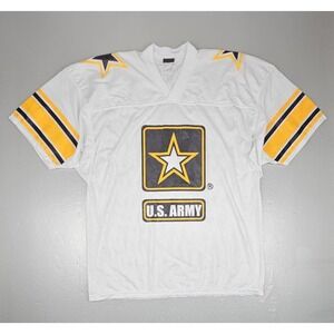 Vintage U.S. Army‎ Football Jersey Mens Large White Army Strong Stitched